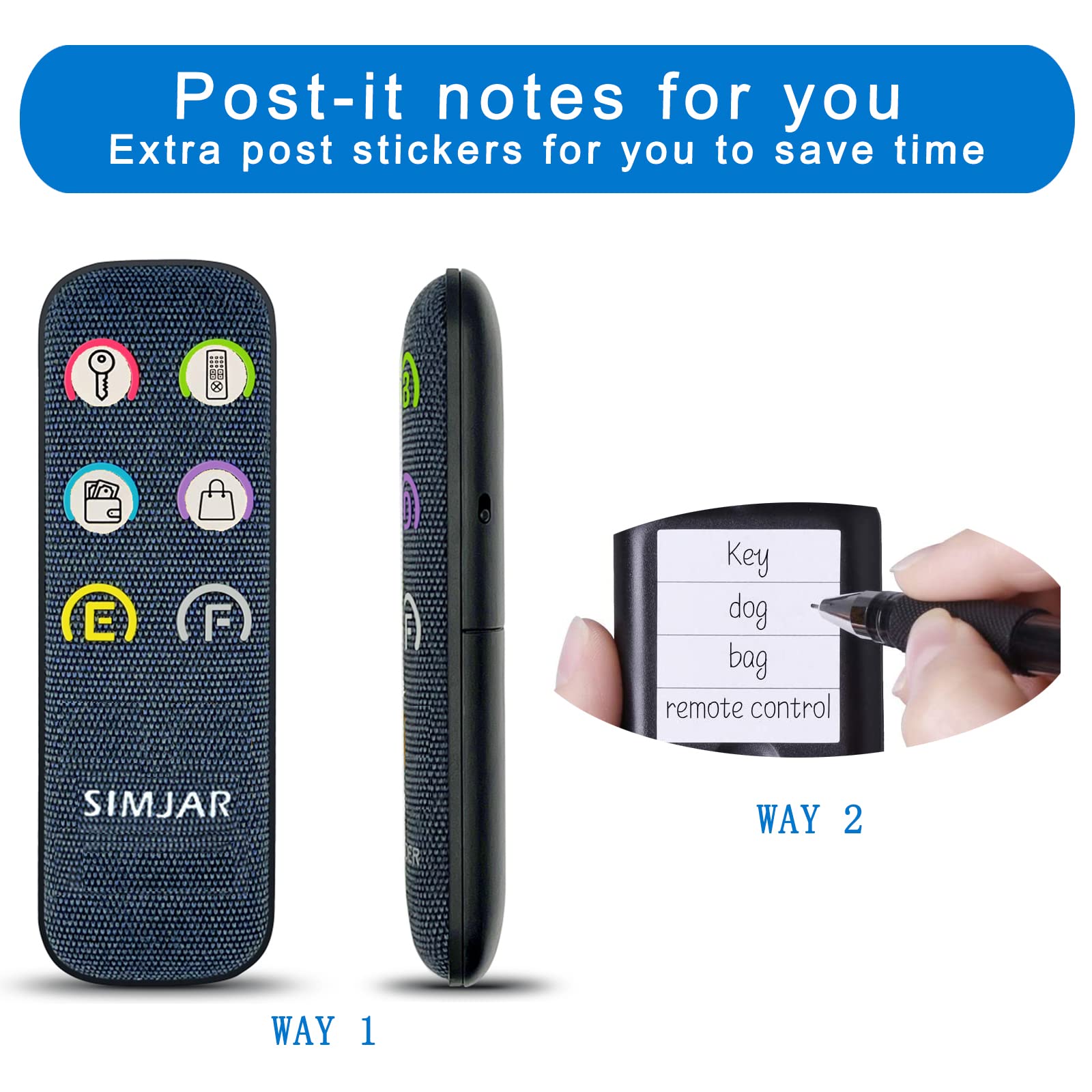 Foto 6 pulgar | Localizador De Artículos Rf Key Finder Simjar De 80 Db+ Con 6 Receptores De 40 M De Alcance - Venta Internacional.