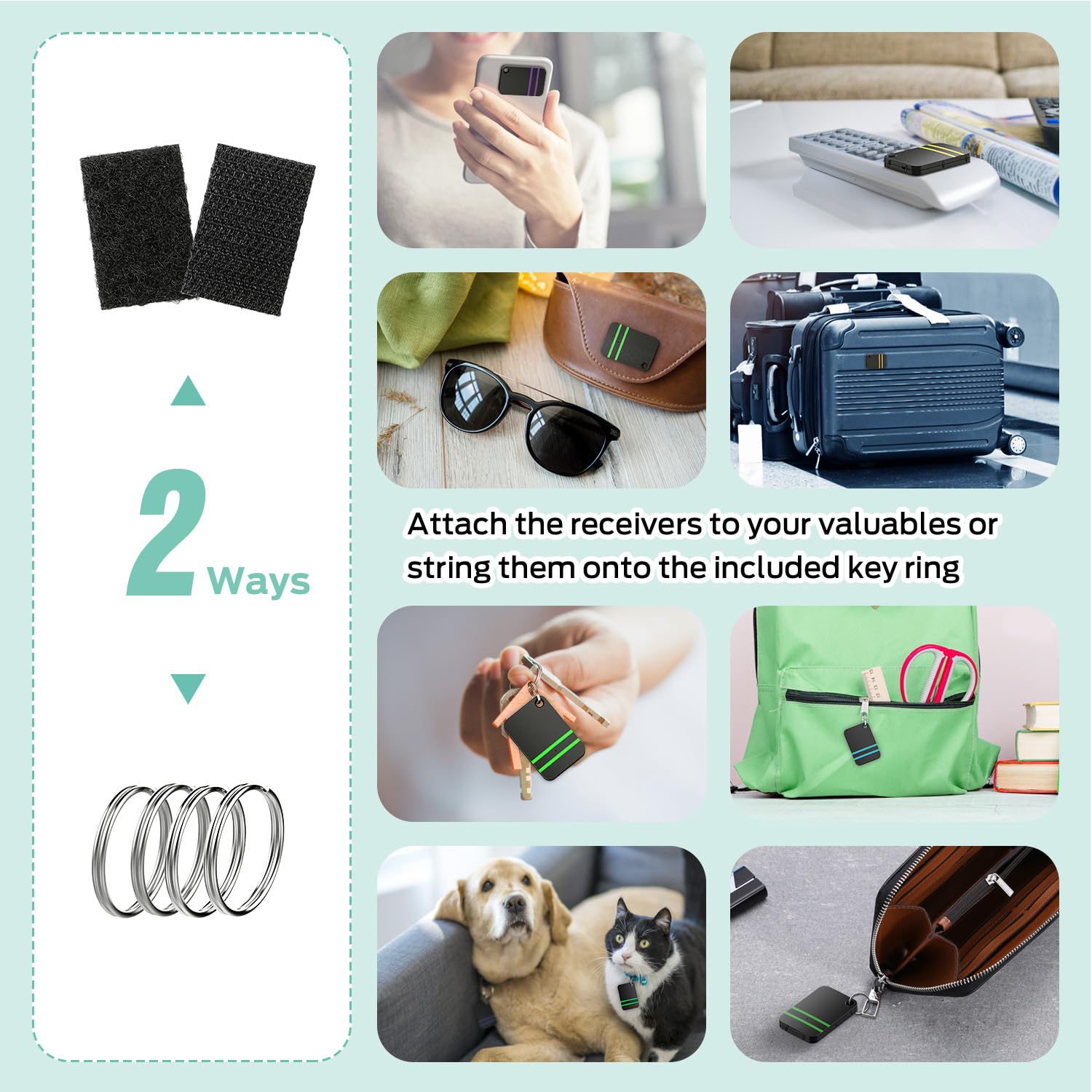 Foto 6 | Rastreador Key Finder Esky Wallet Con Transmisor Adicional Y 6 Receptores - Venta Internacional.