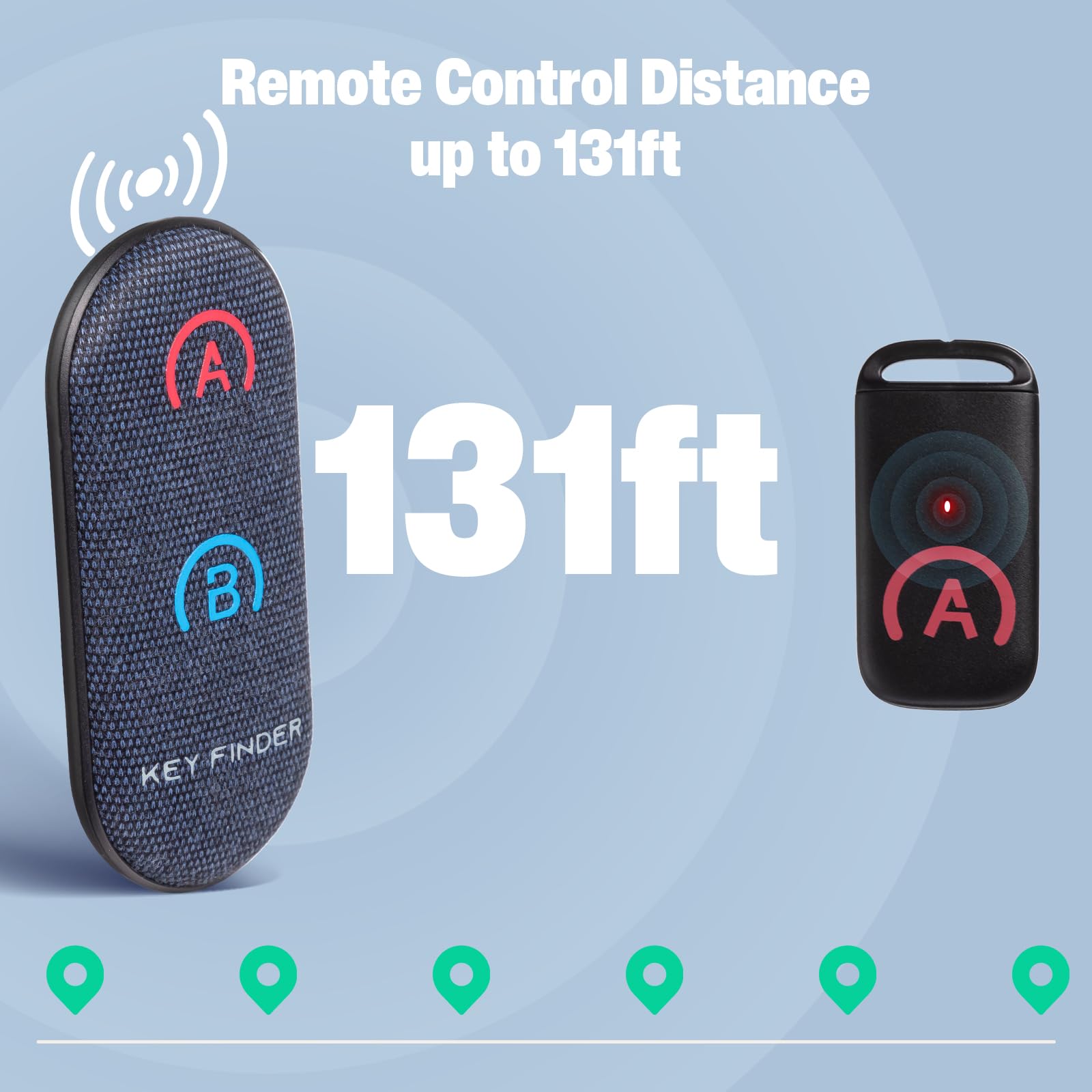 Foto 4 pulgar | Localizador De Objetos Rf Key Finder Simjar De 80 Db+ Con 2 Receptores De 40 M De Alcance - Venta Internacional.