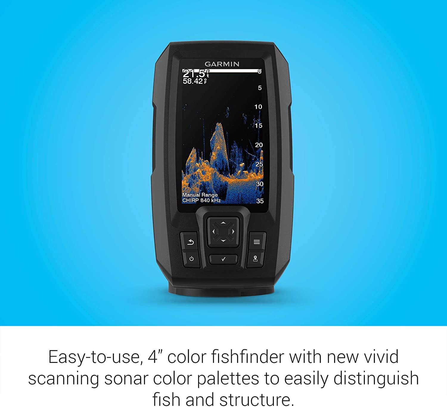 Foto 5 pulgar | Fishfinder Garmin Striker Vivid De 4 Cv Con Transductor De 4 Pulgadas - Venta Internacional.