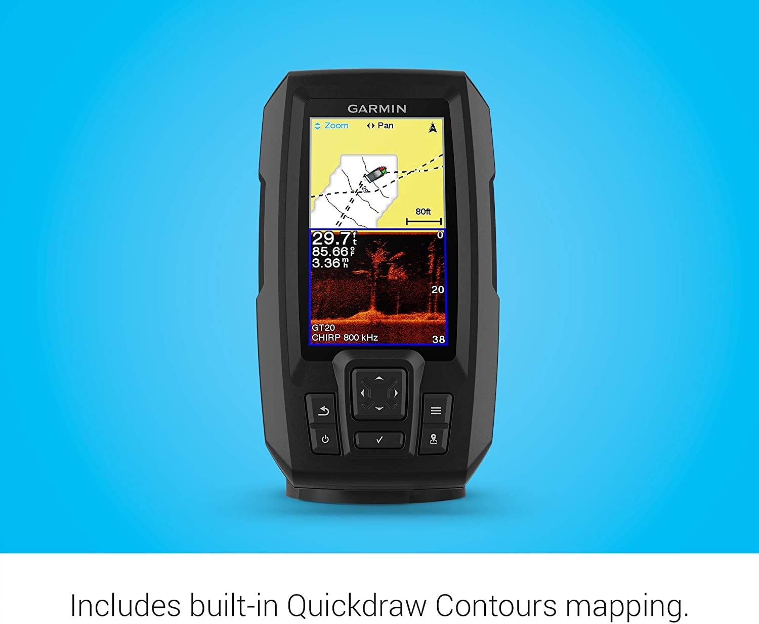 Foto 8 pulgar | Fishfinder Garmin Striker Vivid De 4 Cv Con Transductor De 4 Pulgadas - Venta Internacional.