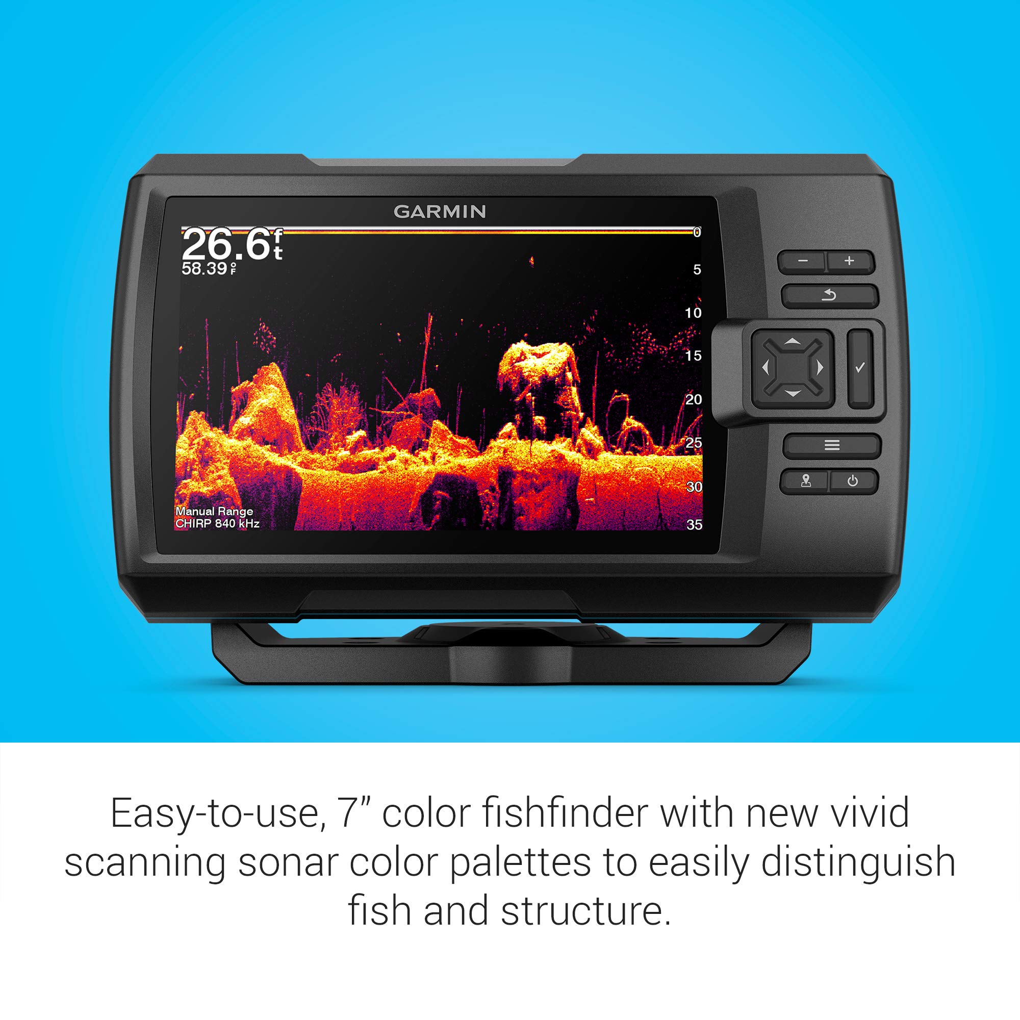 Foto 4 pulgar | Fishfinder Garmin Striker Vivid 7 Cv 7 Pulgadas Con Transductor - Venta Internacional.
