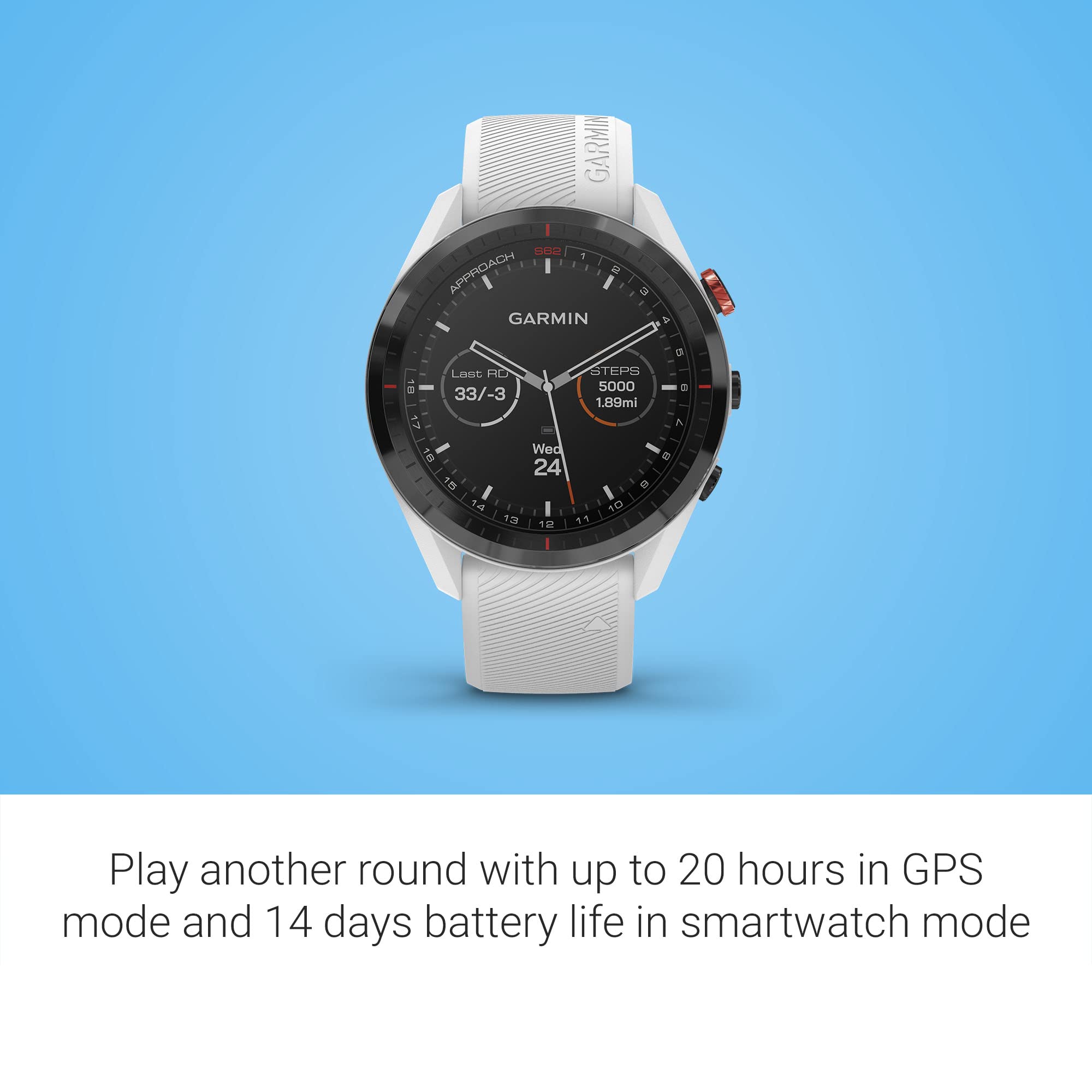 Foto 4 pulgar | Reloj Gps Para Golf Garmin Approach S62 Premium Color Blanco - Venta Internacional.