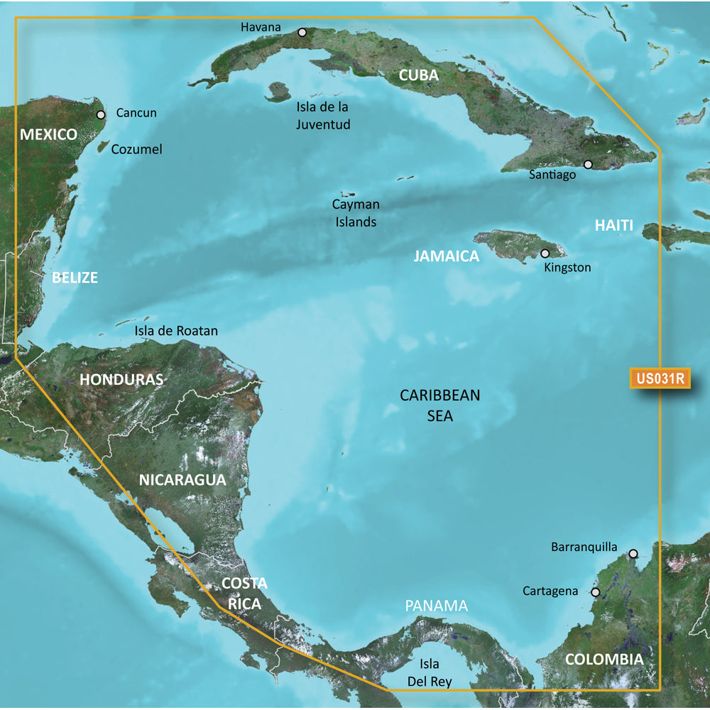Foto 2 pulgar | Tarjeta De Mapa Garmin Bluechart G3 Vision Hd Vus031r Sudoeste Del Caribe - Venta Internacional.