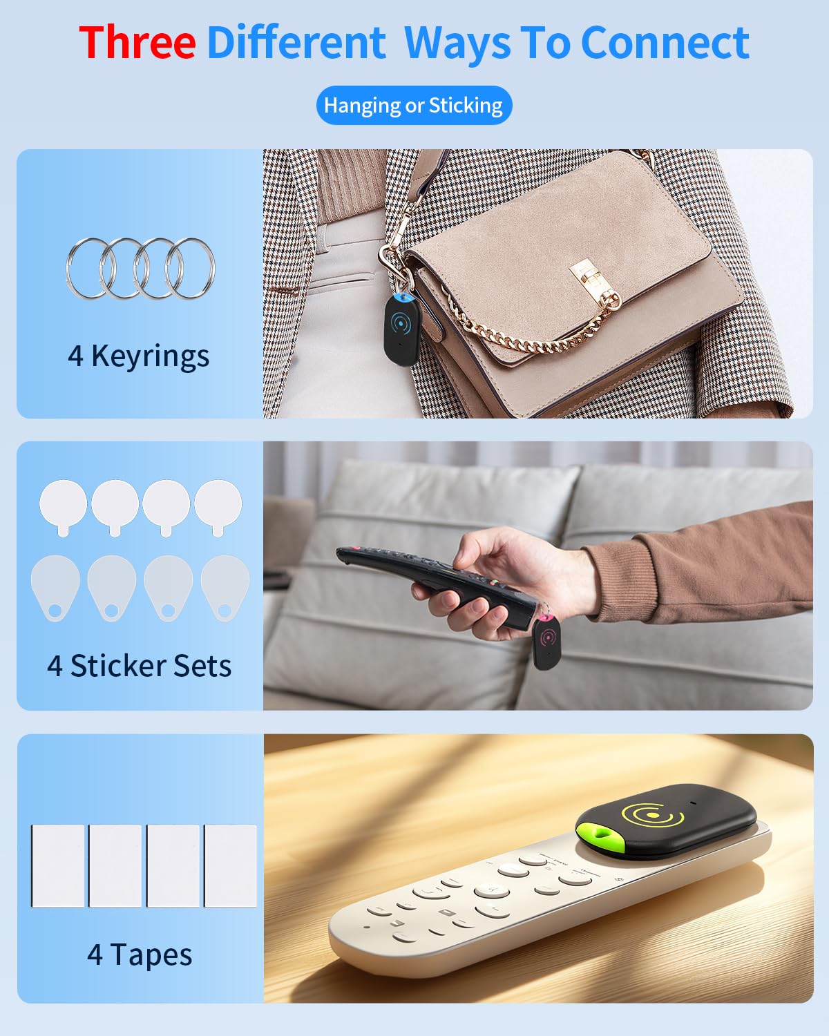 Foto 5 pulgar | Buscador De Llaves Esky Ultra Slim Con 4 Receptores De Sonido De 80 Db - Venta Internacional.