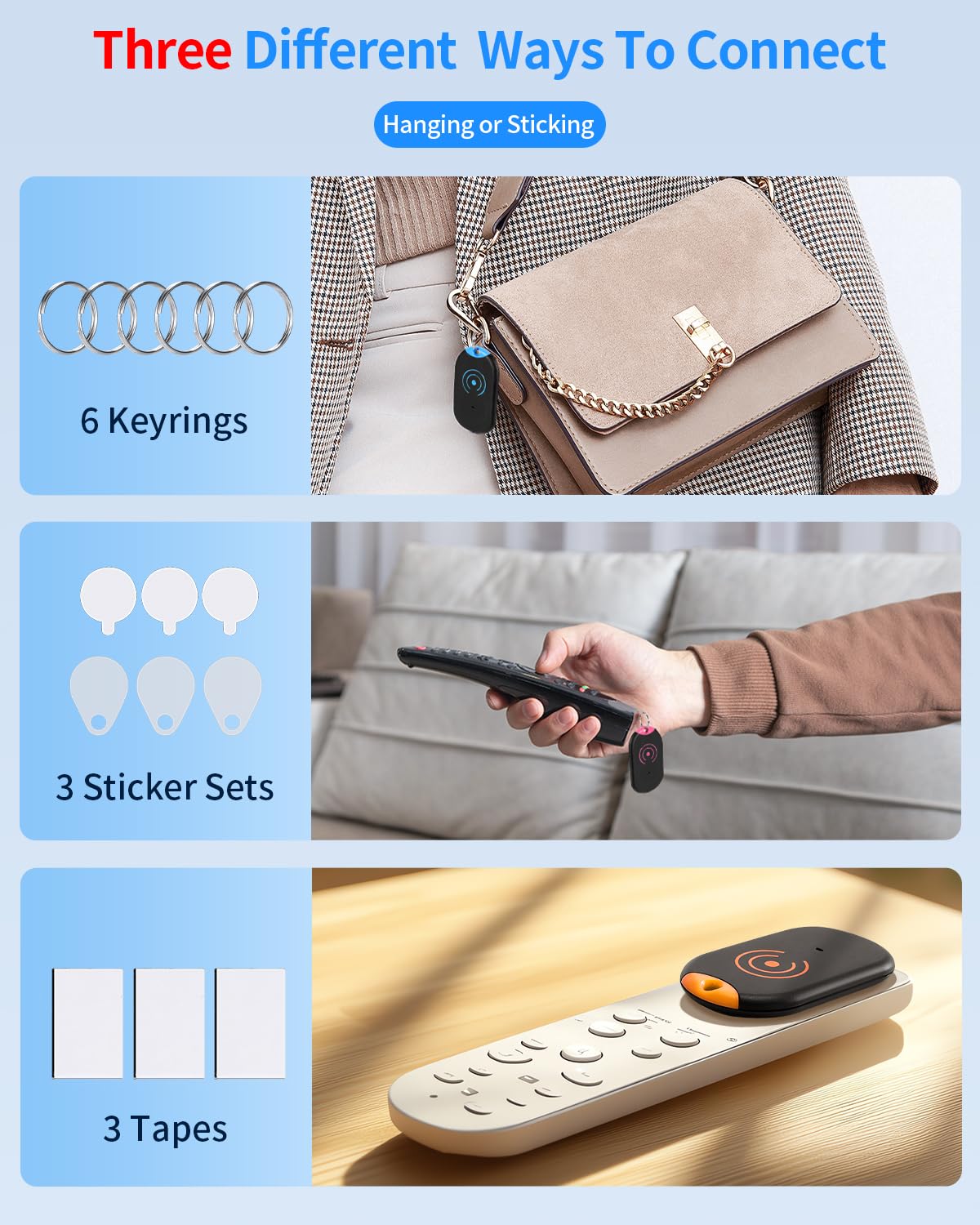 Foto 7 pulgar | Buscador De Llaves Esky Ultra Slim Con 6 Receptores De Sonido De 80 Db - Venta Internacional.