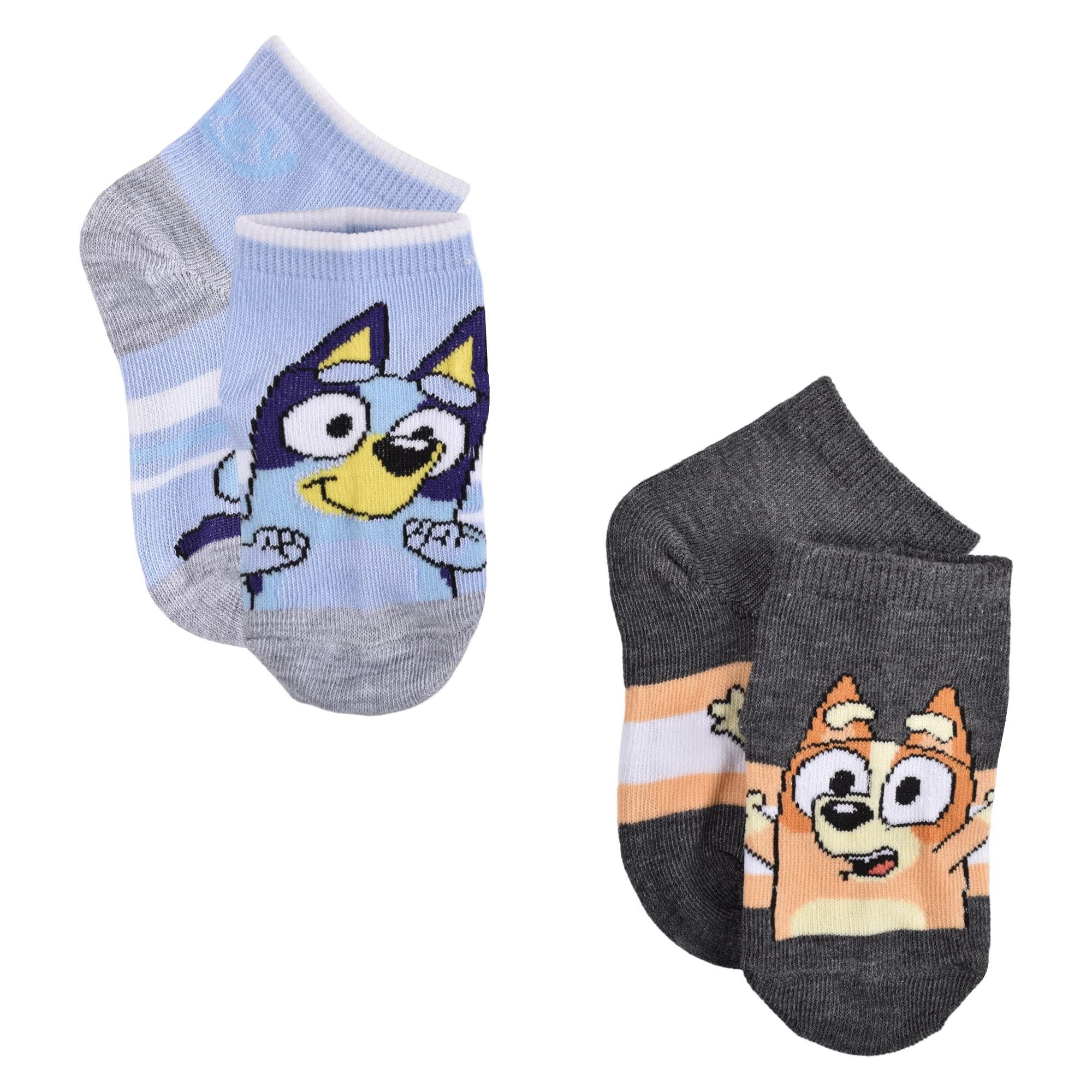 Foto 4 pulgar | Calcetines Bluey Quarter Para Niños De 2 A 4 Toneladas, Paquete De 10 Unidades, Color Gris Pálido - Venta Internaciona