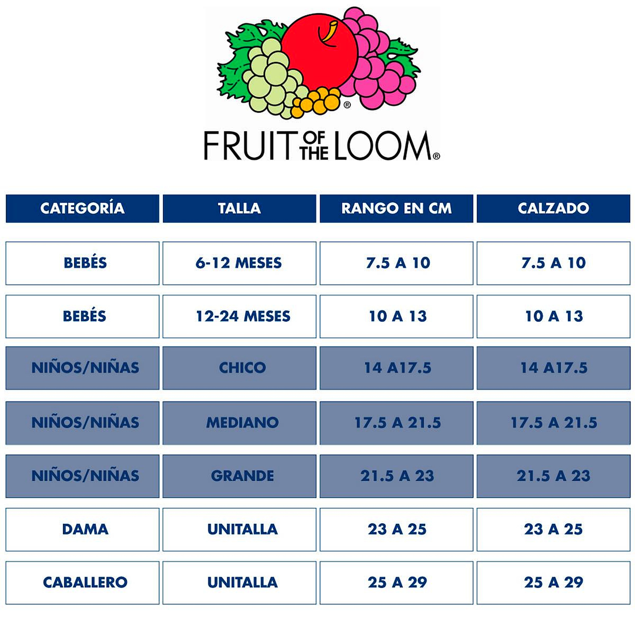 Foto 4 pulgar | Tines Fruit of the Loom para Niño 20 Pares