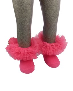 Foto 2 | Set 3 Pares De Tobilleras De Algodón Baby Room Para Niñas Con Olan De Tul