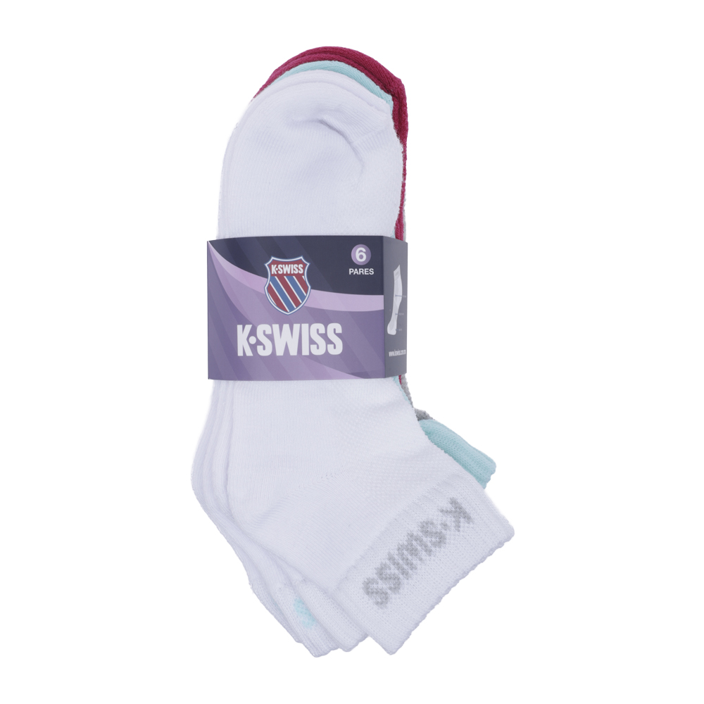 Foto 1 | Calcetas K-swiss 6 Pack Niña Multicolor