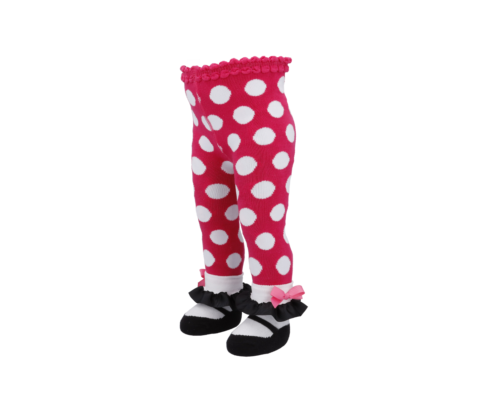Foto 2 pulgar | Malla Fucsia BABY BOOM Lunares Blancos