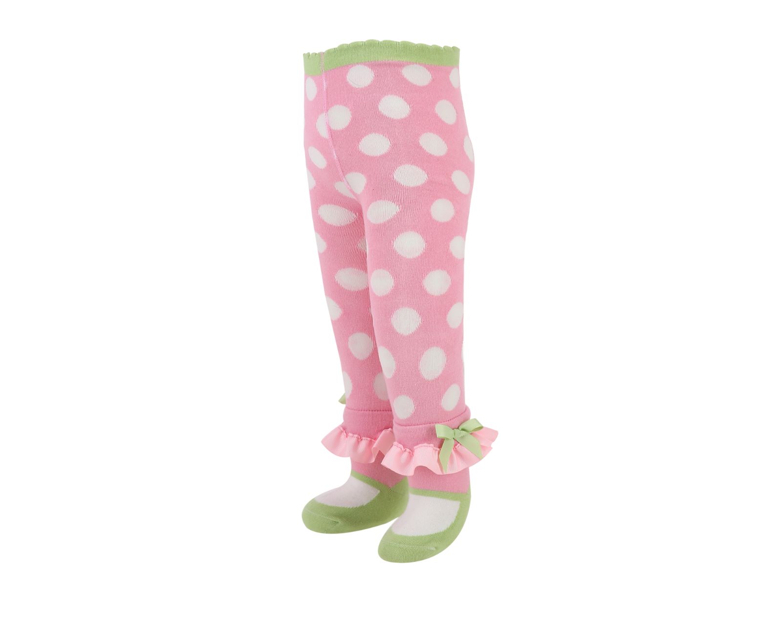 Foto 2 pulgar | Mallas Baby Room BM06 color Rosa con Lunares Blancos para Niña