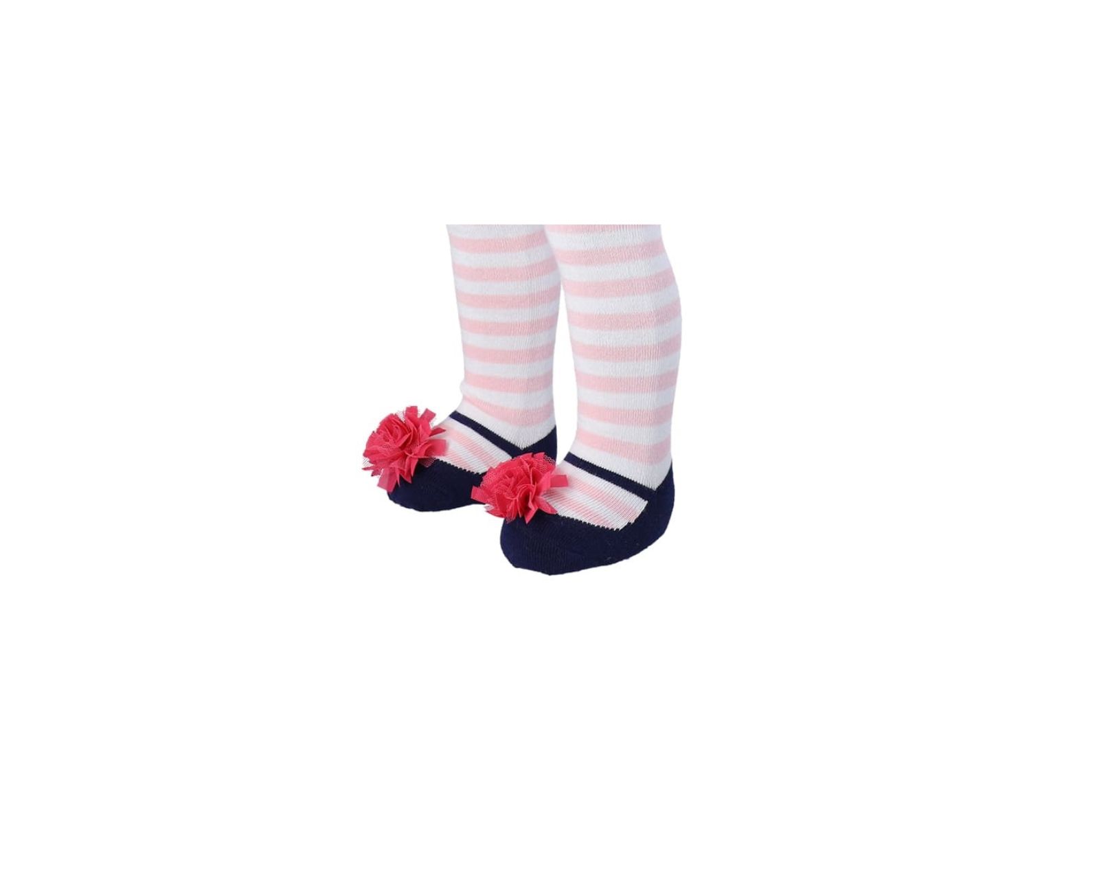 Foto 4 pulgar | Mallas Baby Room BM25 color Rosa Rayadas para Niñas