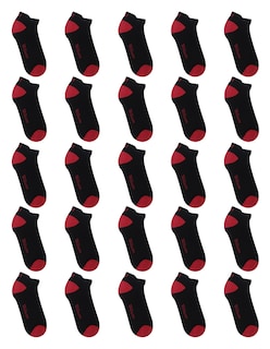 Foto 1 | Paquete Tin Niña Wilson Sin Felpa 25 Pares Negro Punta Talón De Color