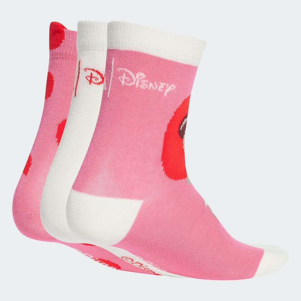 Foto 3 pulgar | Calcetines Adidas X Disney Minnie Mouse 3 Pares Niños Adidas Blanco Niños