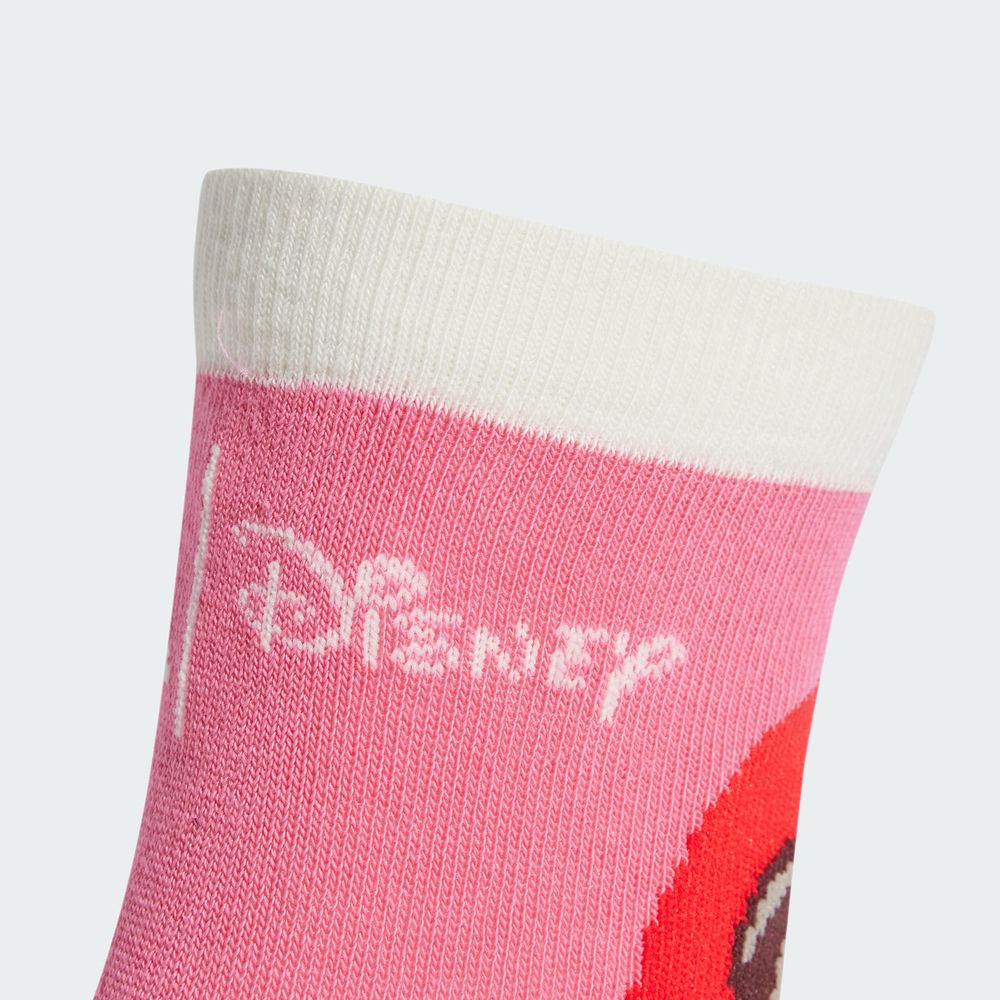 Foto 5 pulgar | Calcetines Adidas X Disney Minnie Mouse 3 Pares Niños Adidas Blanco Niños