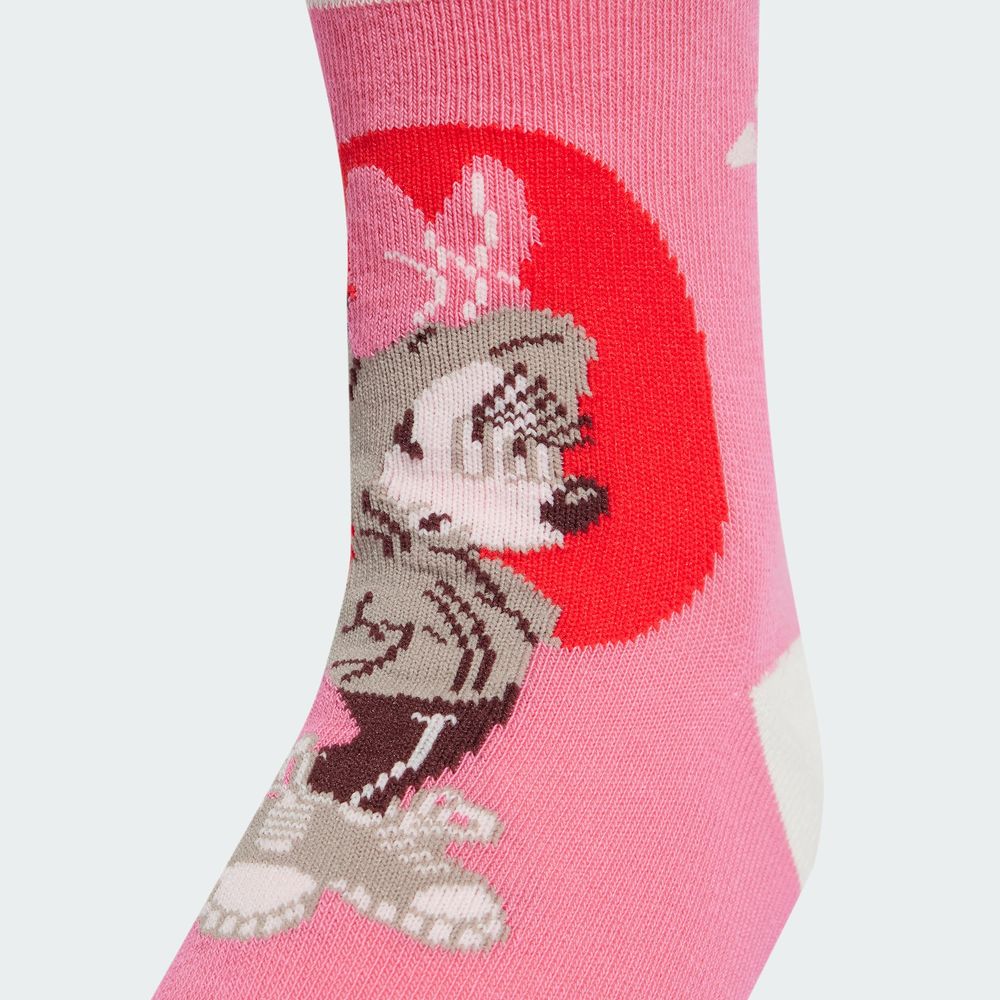 Foto 6 pulgar | Calcetines Adidas X Disney Minnie Mouse 3 Pares Niños Adidas Blanco Niños