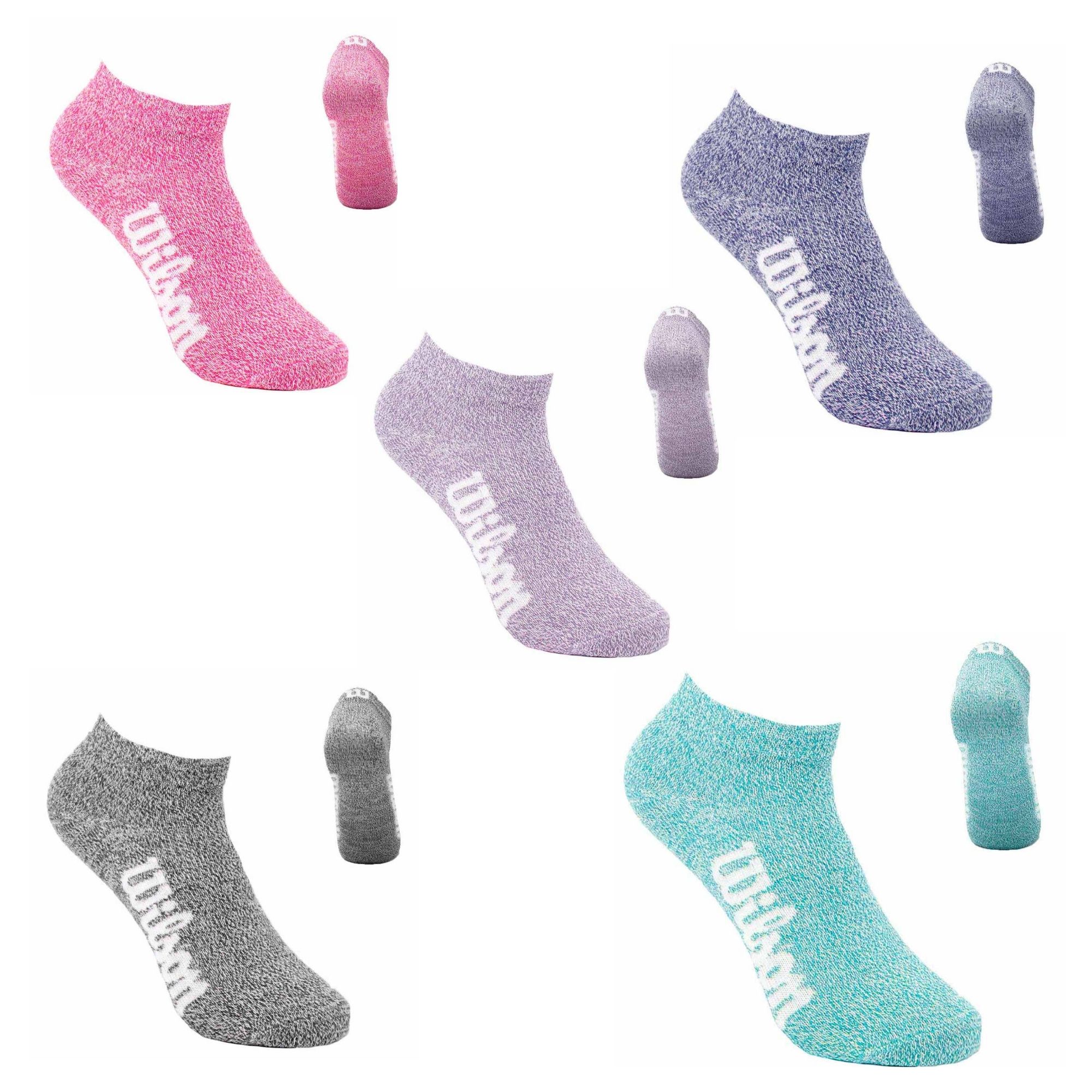 Foto 1 | 20 Pares Tin Para Niña Super Suave, Wilson, Talla Grande, Color Multicolor Logo Blanco