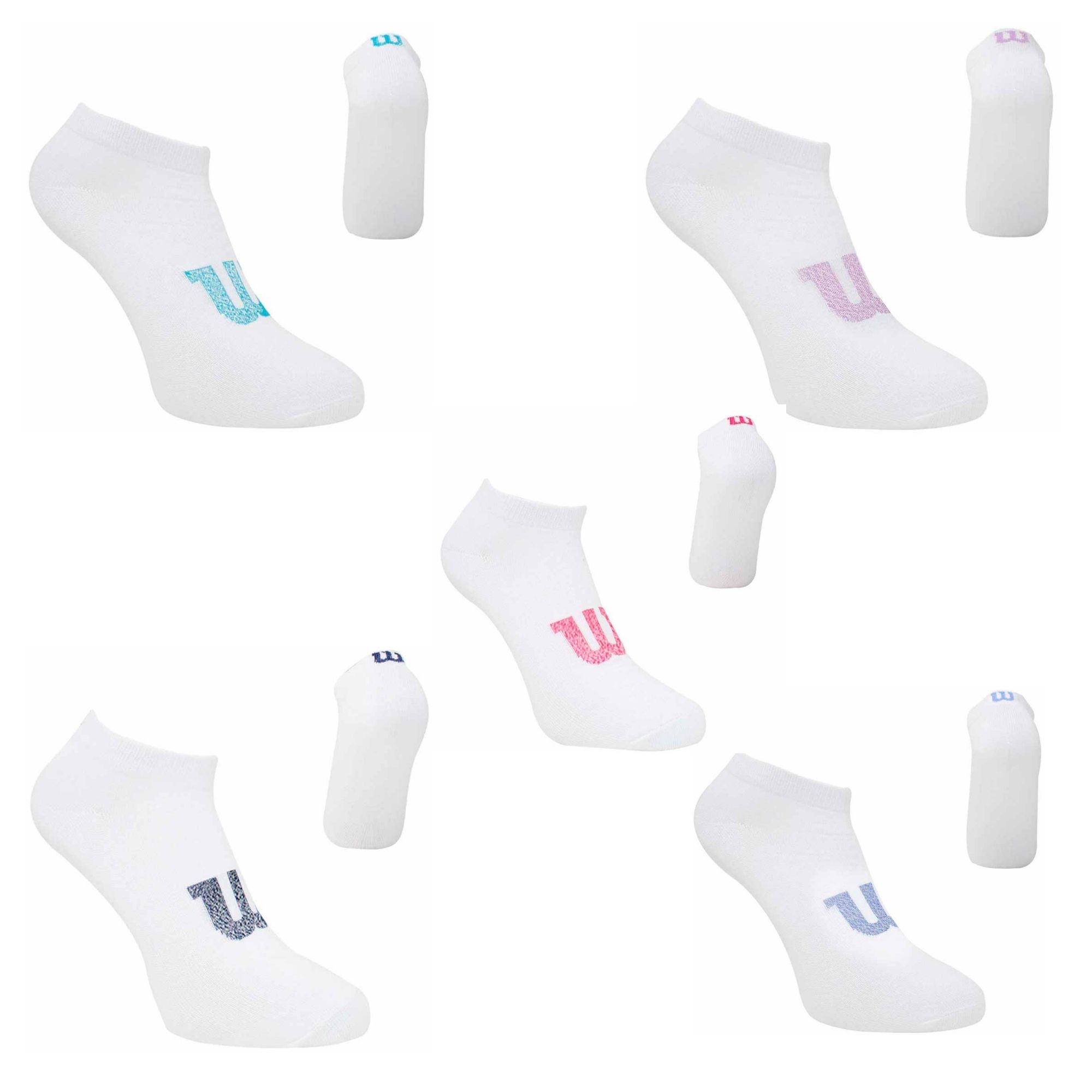 20 Pares Tin Para Niña Super Suave, Wilson, Talla Mediana, Color Blanco