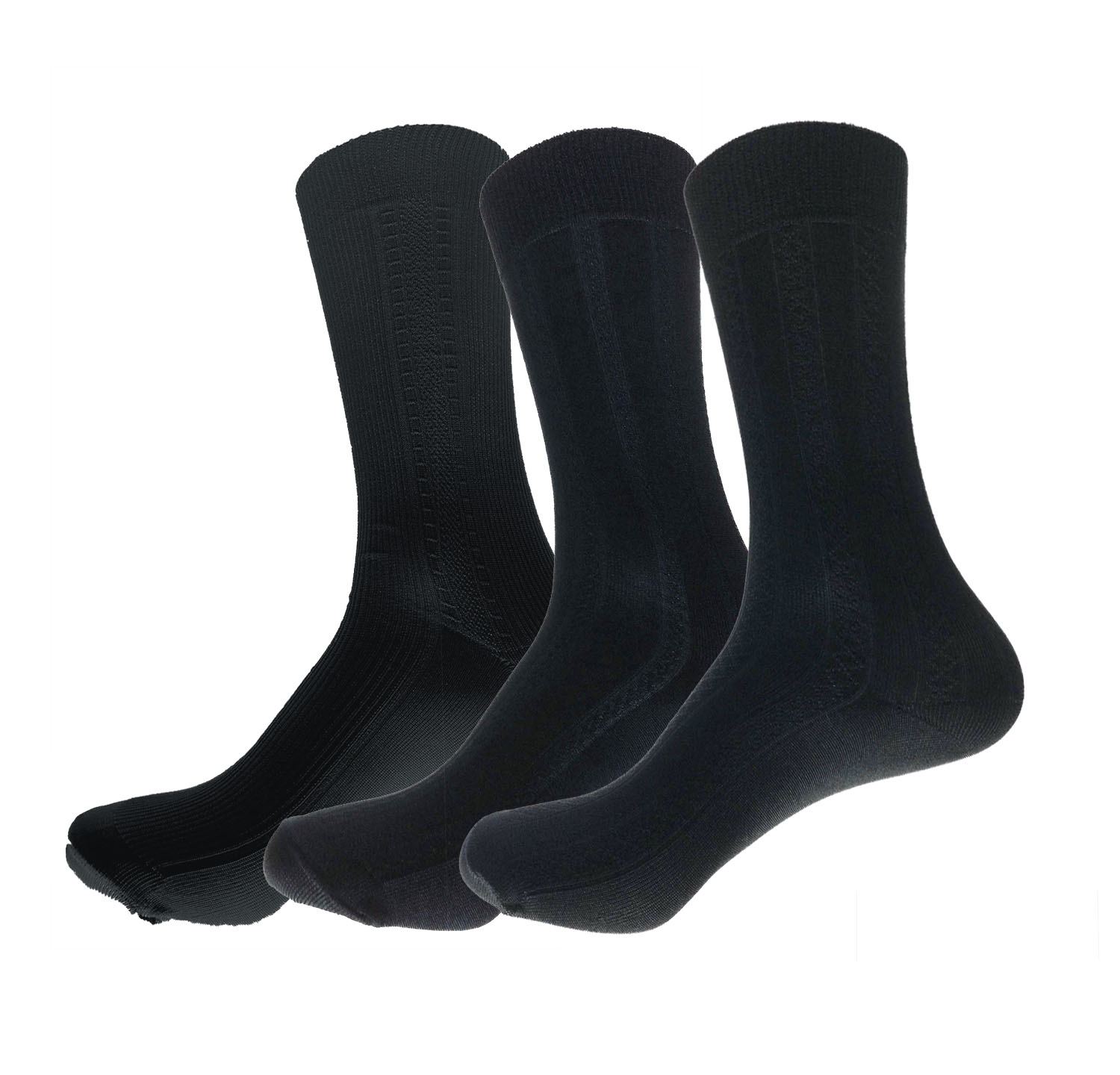 Foto 2 pulgar | Pack 6 Pares de Calcetines Gran Galeón 1000 color Negro de Vestir Delgados con Diseños para Hombre