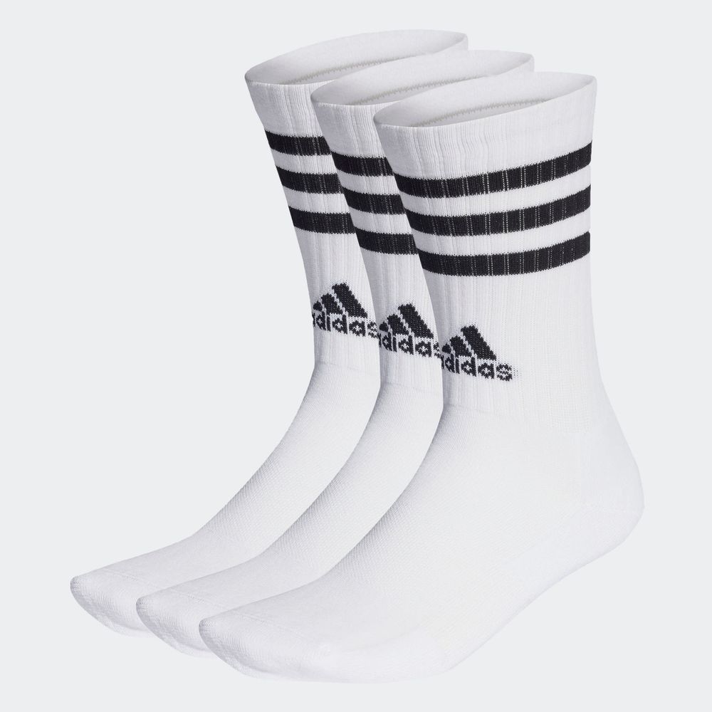 Foto 3 pulgar | Calcetines Adidas Blancos 3 Pares Unisex