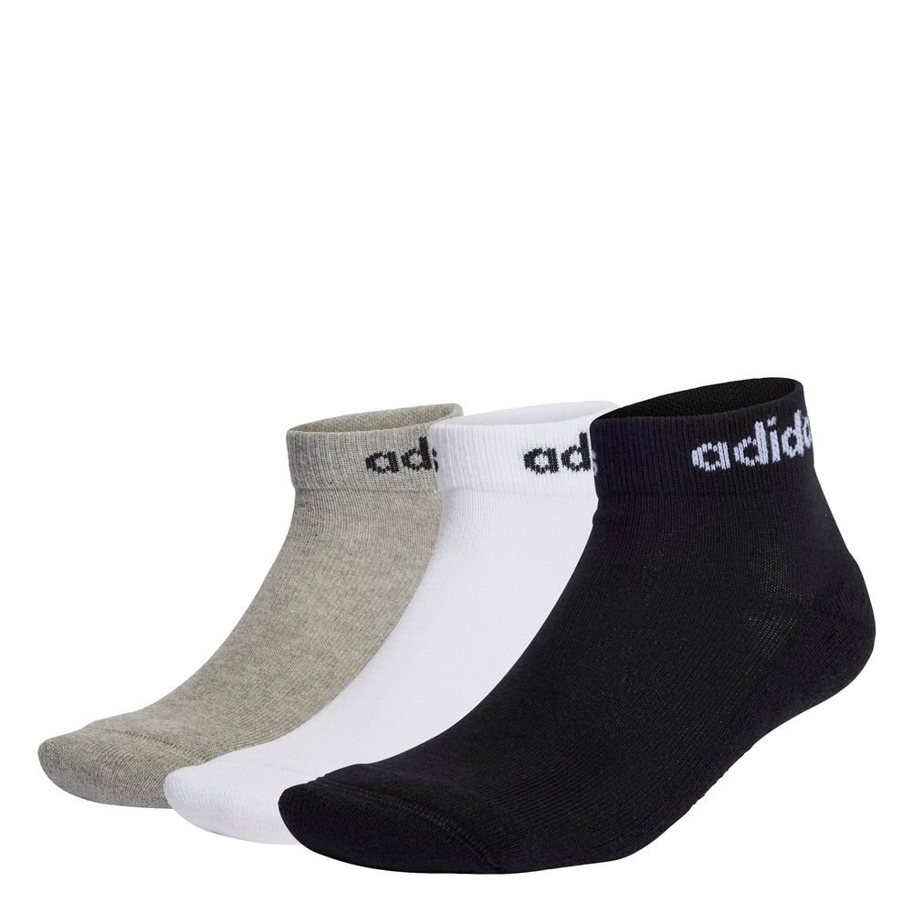 Calcetines Linear Adidas 3 Pares Gris Unisex