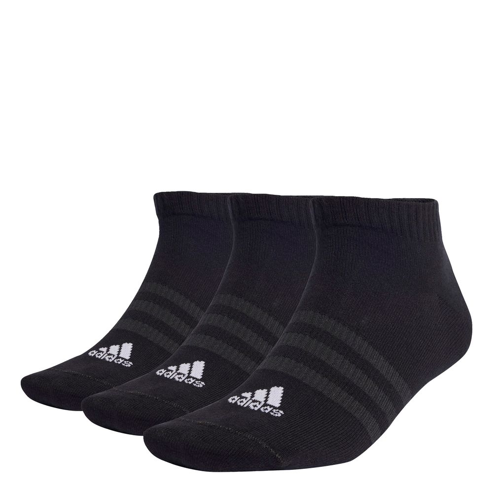 Calcetines al Tobillo Thin And Light Sportswear 3 Pares Adidas Negros Unisex $175