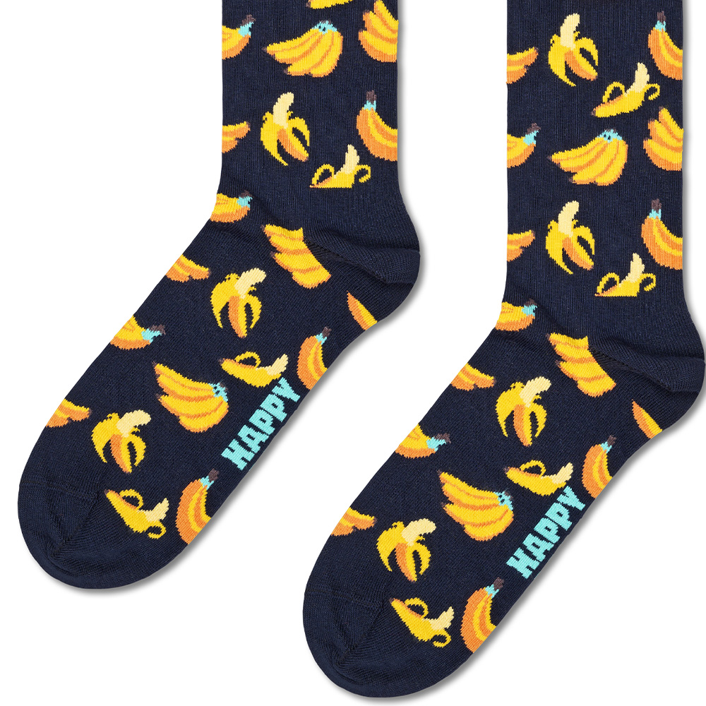 Foto 3 pulgar | Calcetines Happy Socks Diseño Banana Unisex