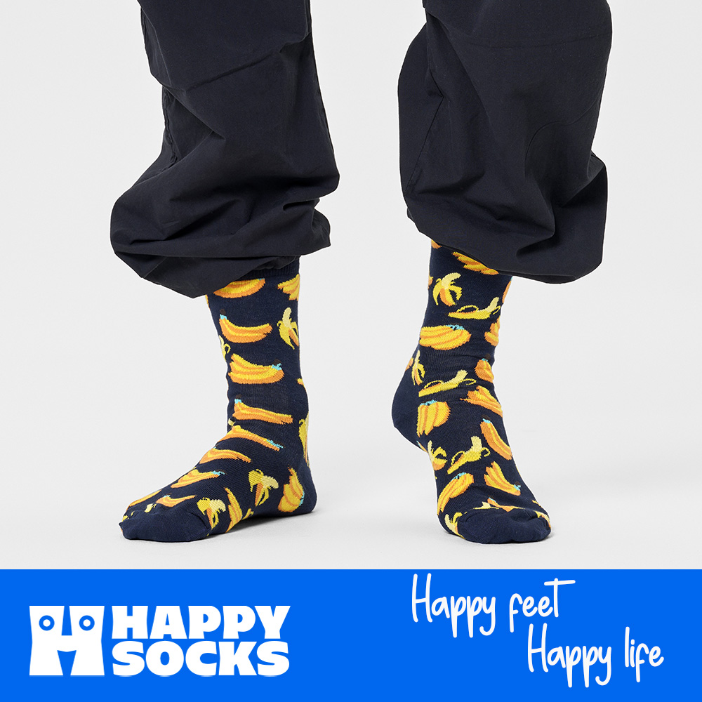 Foto 8 pulgar | Calcetines Happy Socks Diseño Banana Unisex