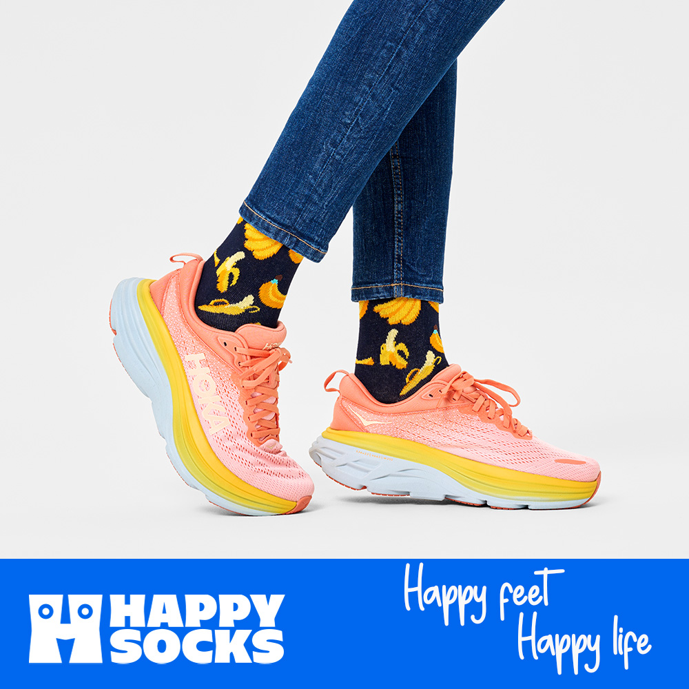 Foto 9 pulgar | Calcetines Happy Socks Diseño Banana Unisex