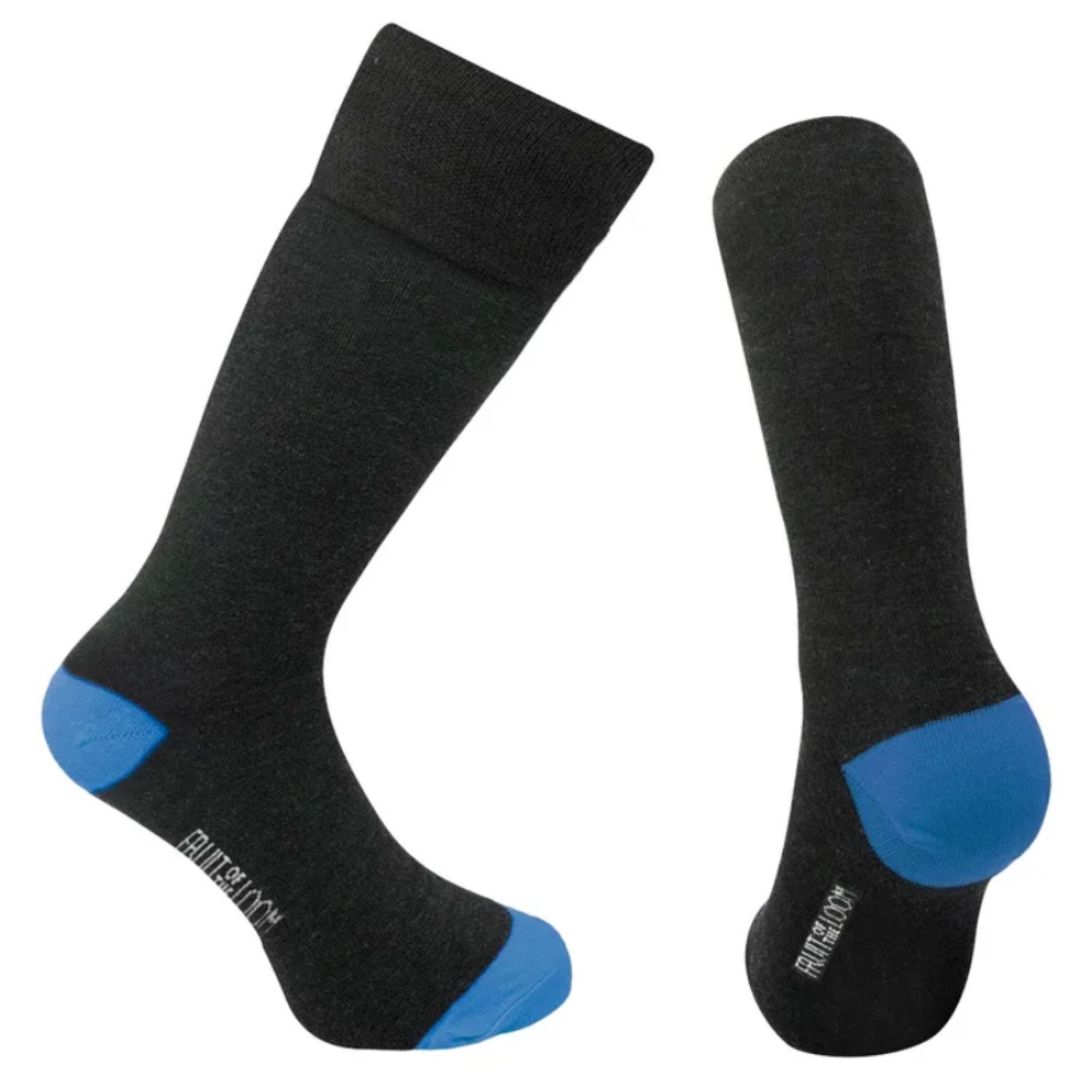 Foto 1 | 20 Pares De Calcetin Para Hombre, Fruit Of The Loom, Color Oxford Con Turquesa
