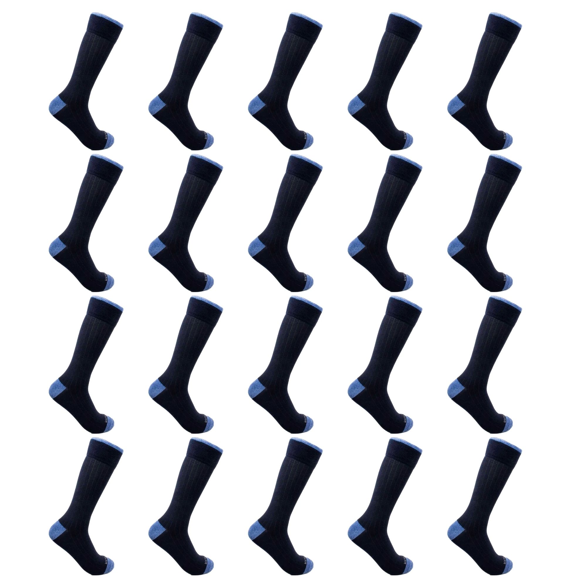 Foto 3 pulgar | 20 Pares De Calcetin Para Hombre, Fruit Of The Loom, Color Azul Marino Con Jeans