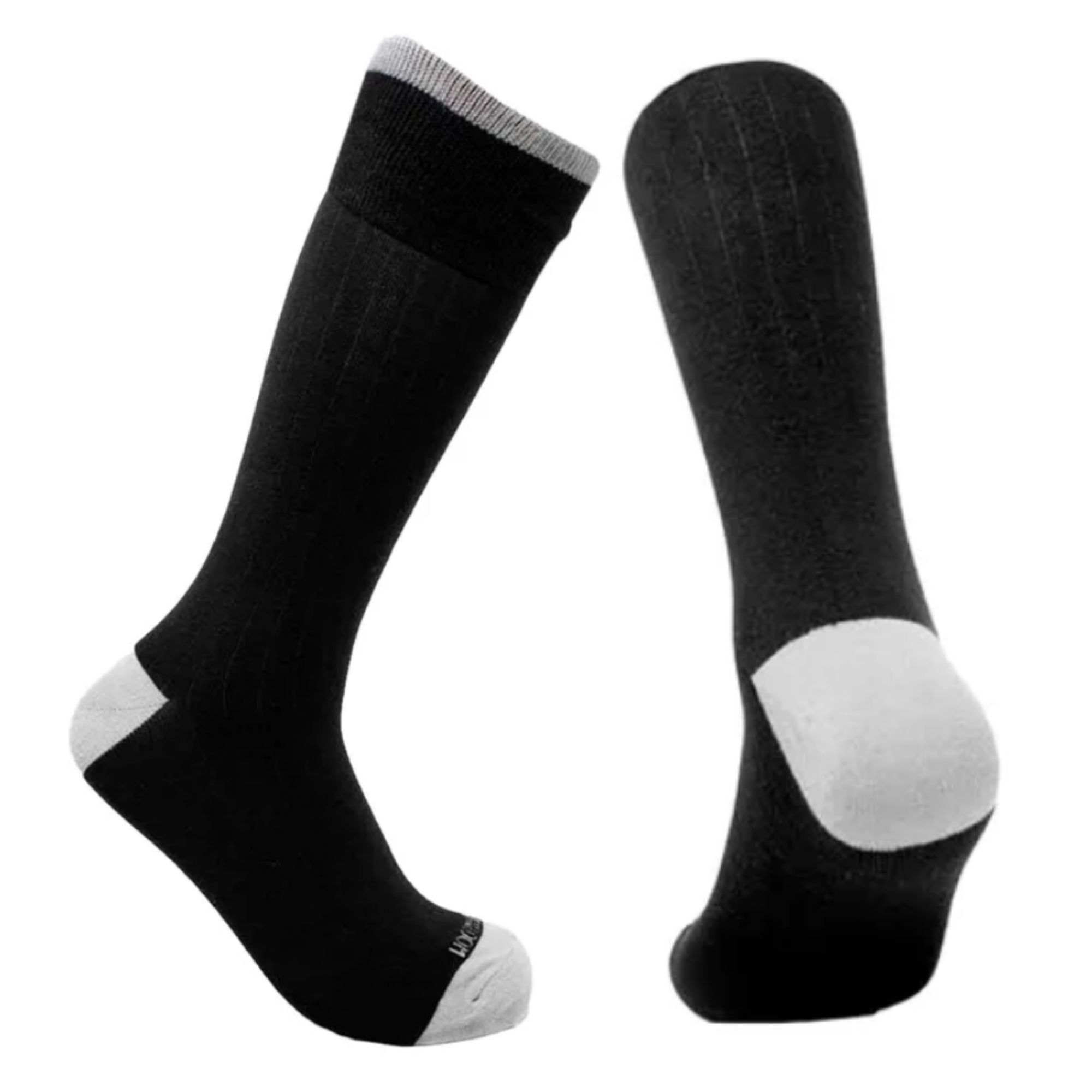 20 Pares De Calcetin Para Hombre, Fruit Of The Loom, Color Negro Con Jaspe