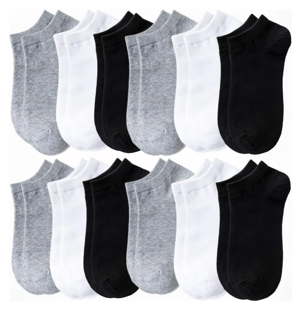 Foto 1 | Xtellar - Paquete De 12 Calcetines Deportivos Unisex Con Gran Confort Y Durabilidad