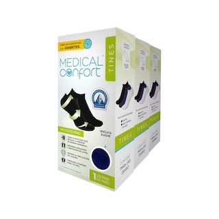 Foto 1 | Calcetines Para Diabéticos Medical Confort Altura Corta Color Azul Marino 3 Pares