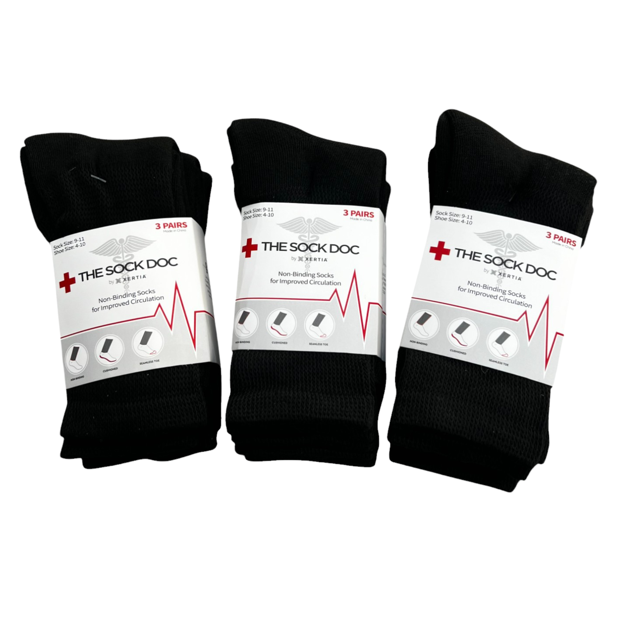 Calcetines para Hombre sin Compresión para Diabéticos 9 Pares