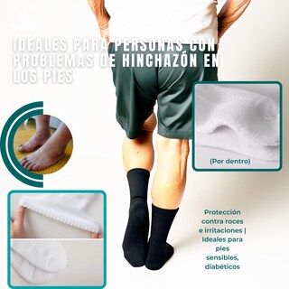 Foto 4 | Calcetines para Hombre sin Compresión para Diabéticos 9 Pares