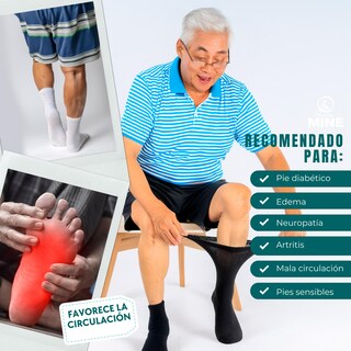 Foto 5 | Calcetines para Hombre sin Compresión para Diabéticos 9 Pares