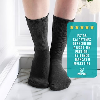 Foto 6 | Calcetines para Hombre sin Compresión para Diabéticos 9 Pares