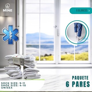 Foto 4 | Calcetines para Persona con Diabetes Sock Doc sin Compresión para Hombre 2 Paquetes de 3 Pares C/U