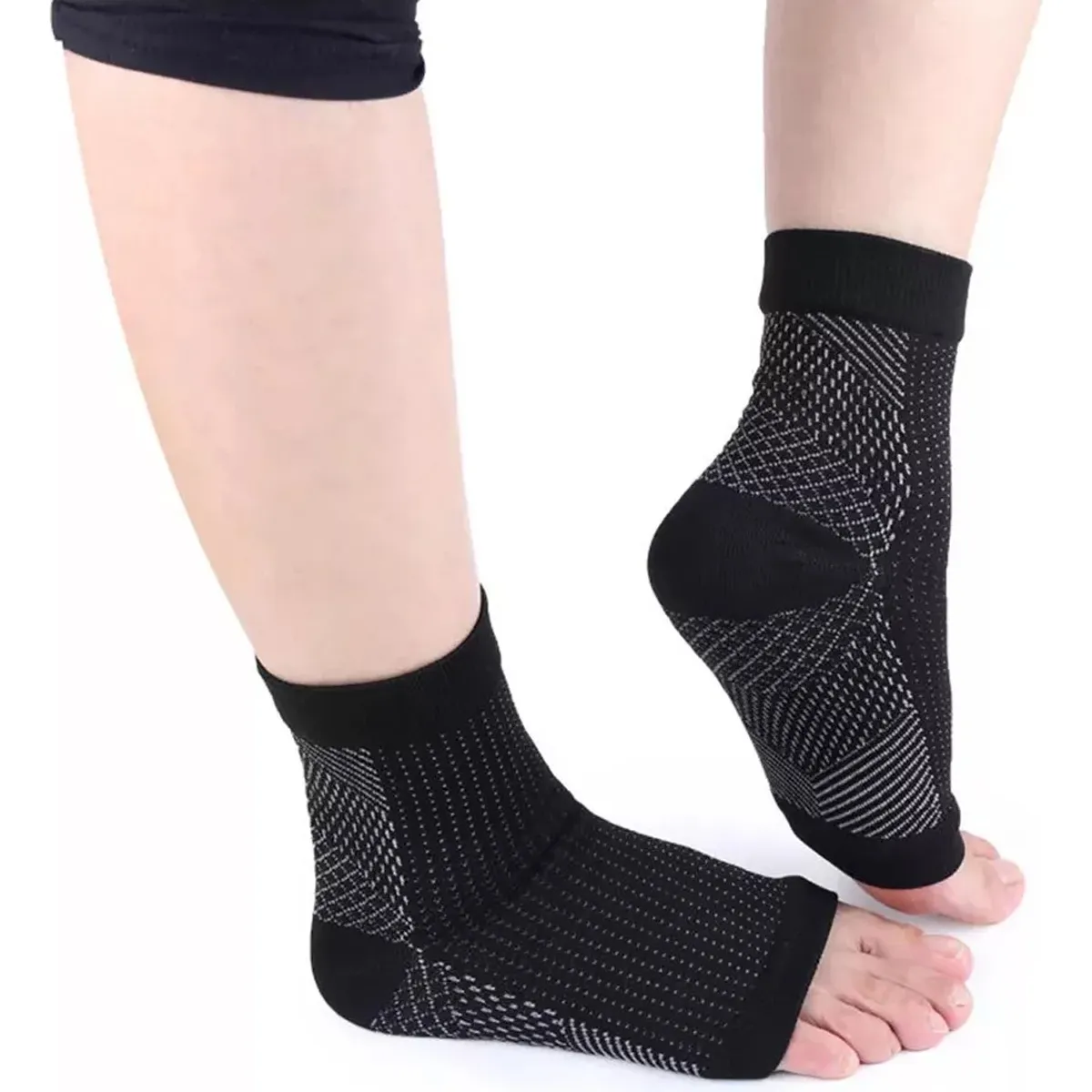Foto 3 pulgar | 6 Pares De Calcetines Para Neuropatía  Mangas De Compresión Eo Safe Imports Esi-20817 Negro