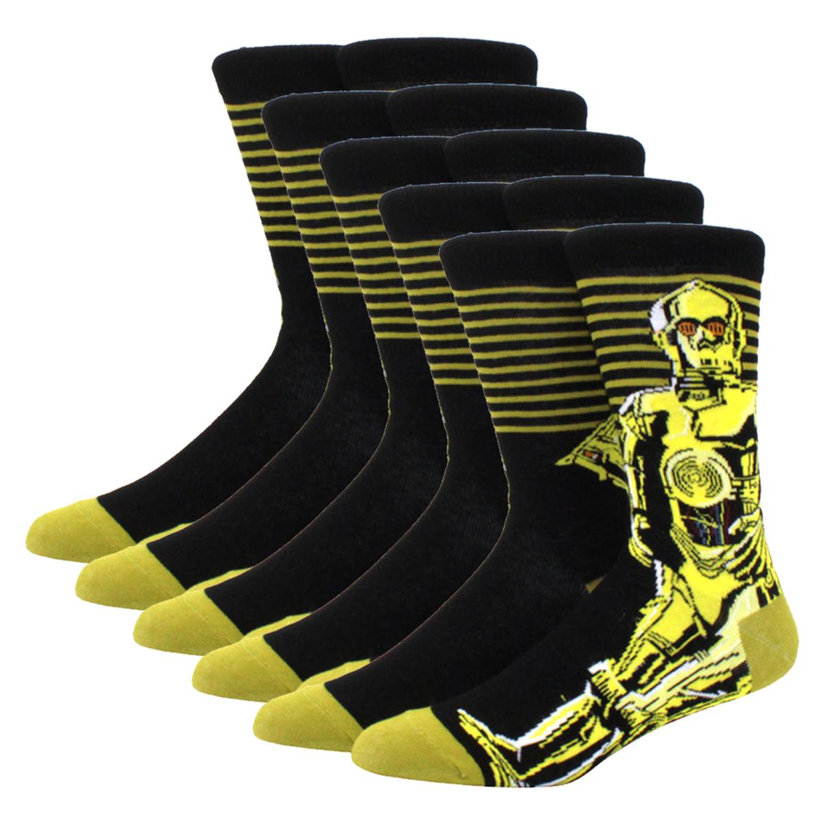 Calcetón AeroX Mxksa-005 de Personajes Star Wars 5 Pares Multicolor