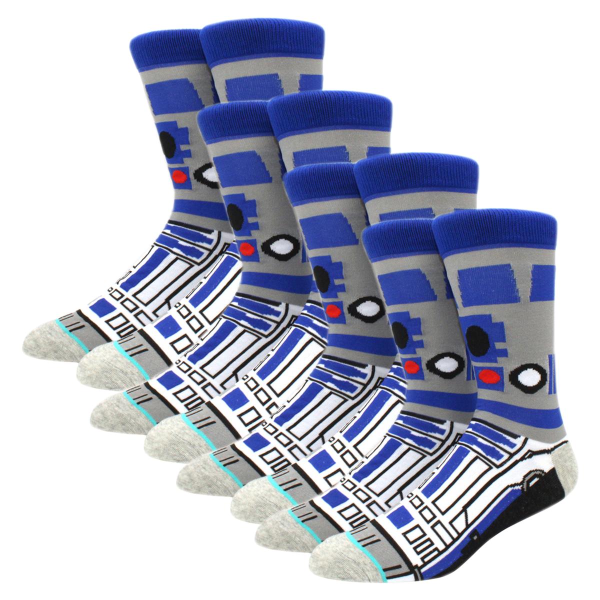 Foto 2 pulgar | Calcetas de R2D2 AeroX Mxkws-004 4 Pares Multicolor para Ropa Casual