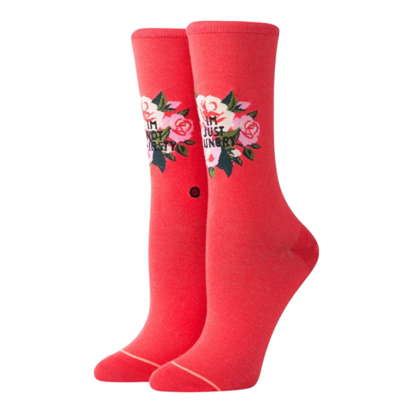 Calcetas Stance Not Thirsty Crew Rojas para Mujer