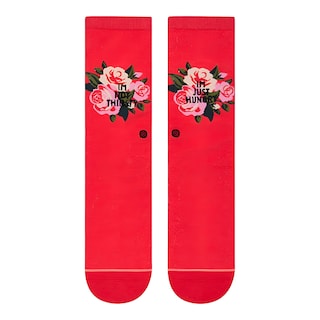 Foto 2 | Calcetas Stance Not Thirsty Crew Rojas para Mujer