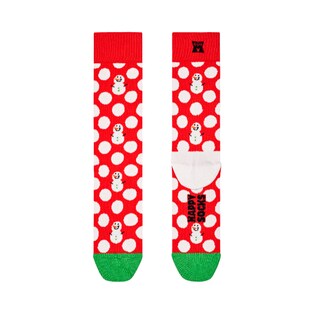 Foto 3 | Calcetines Happy Socks Muñeco De Nieve Rojo