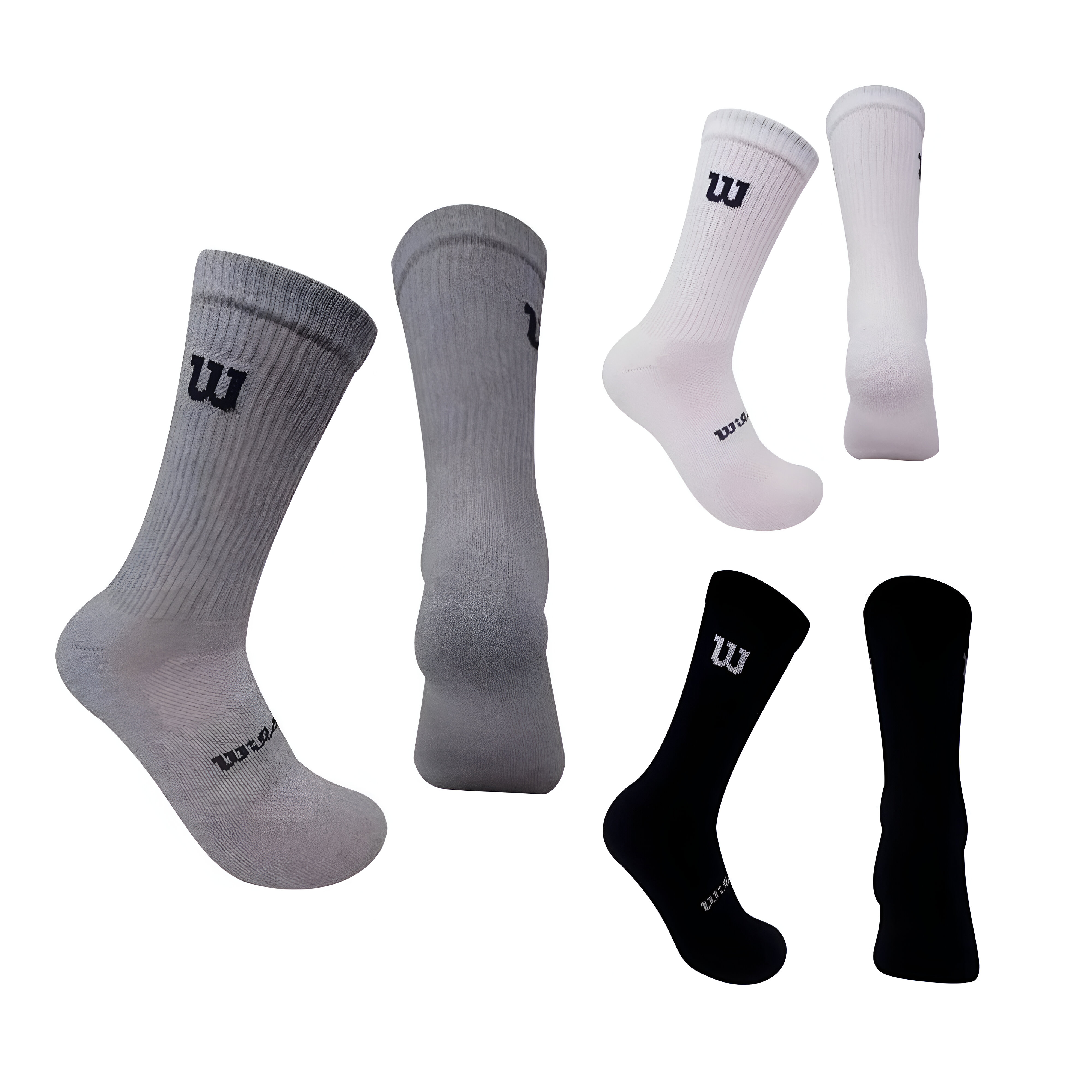 12 Pares De Calcetas Para Hombre Wilson Color Multicolor Afelpadas