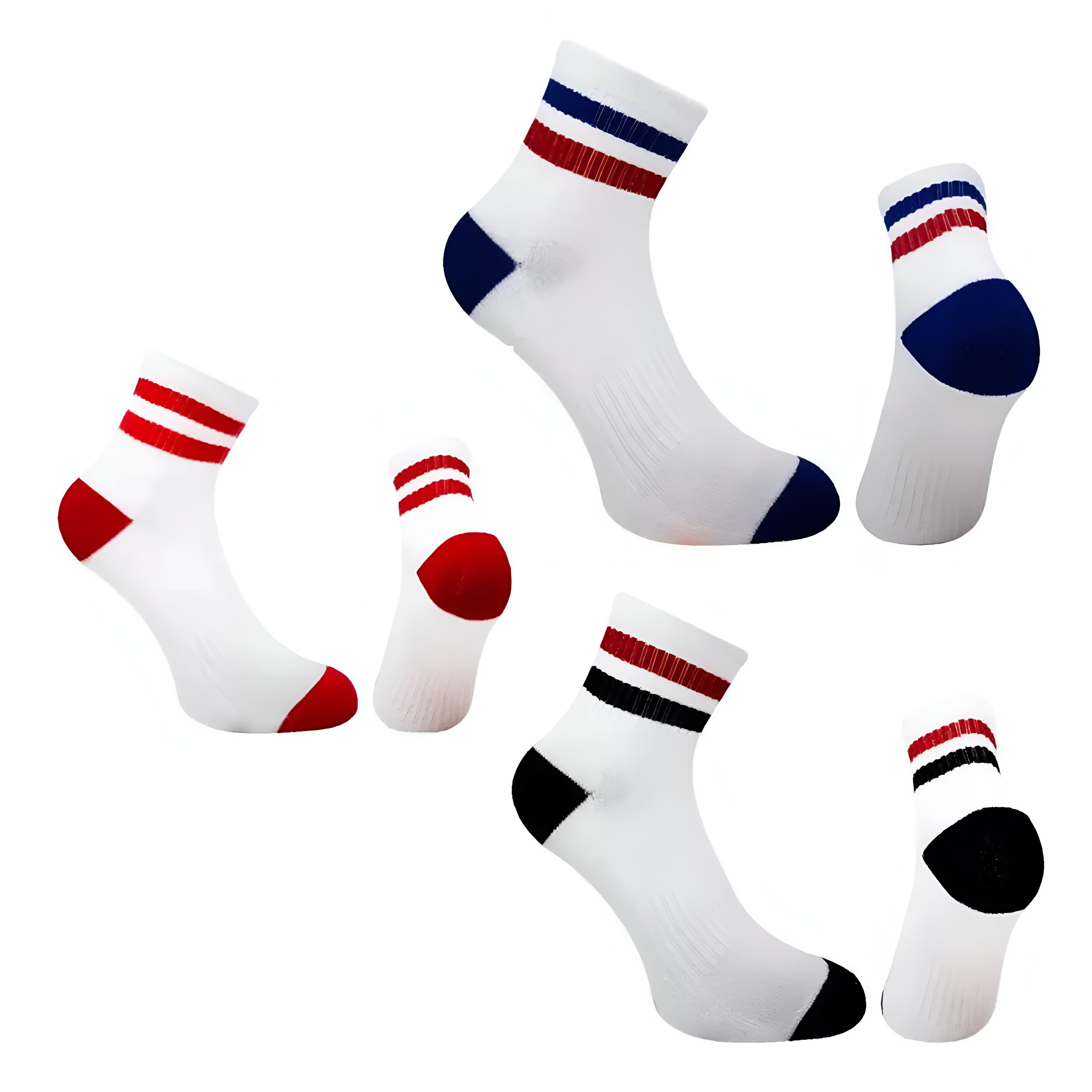 18 Pares De Calcetas Para Hombre Wilson Color Blanco Franjas