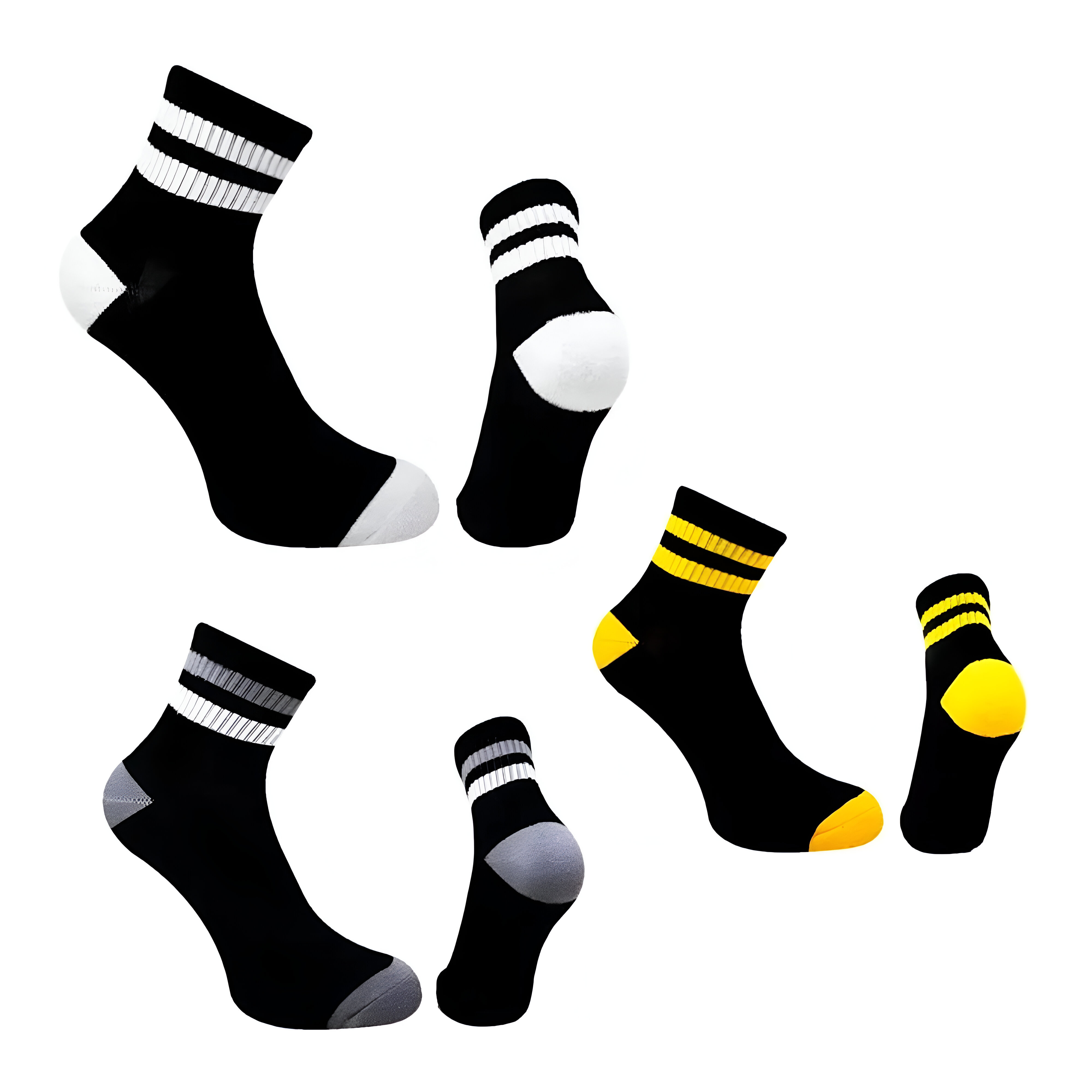 18 Pares De Calcetas Para Hombre Wilson Color Negro Franjas