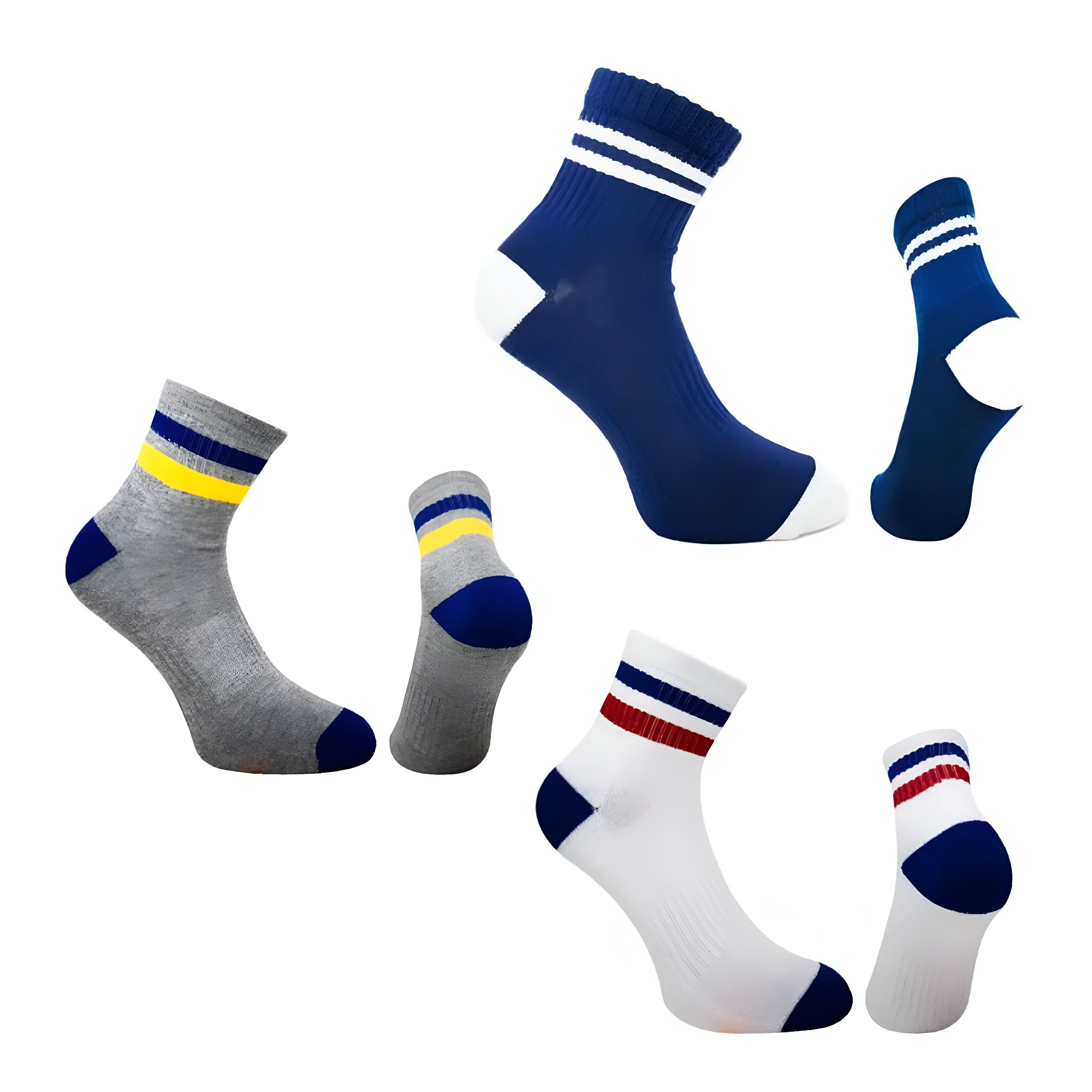 18 Pares De Calcetas Para Hombre Wilson Color Azul Blanco Jaspe
